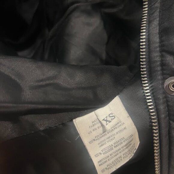 SISLEY Moto Fur Jacket Made in Italy Size XS - Picture 6 of 7